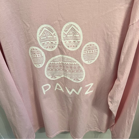 Paws Pink Long Sleeve Shirt - Picture 3 of 8